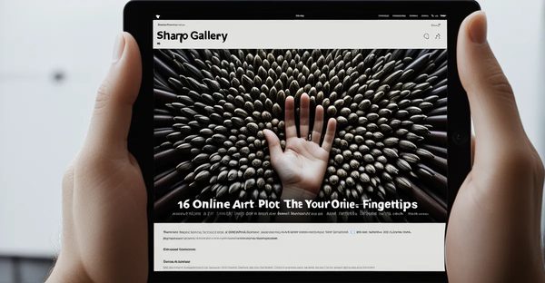 Galerie d'art en ligne : découvrez l'art à portée de clic
